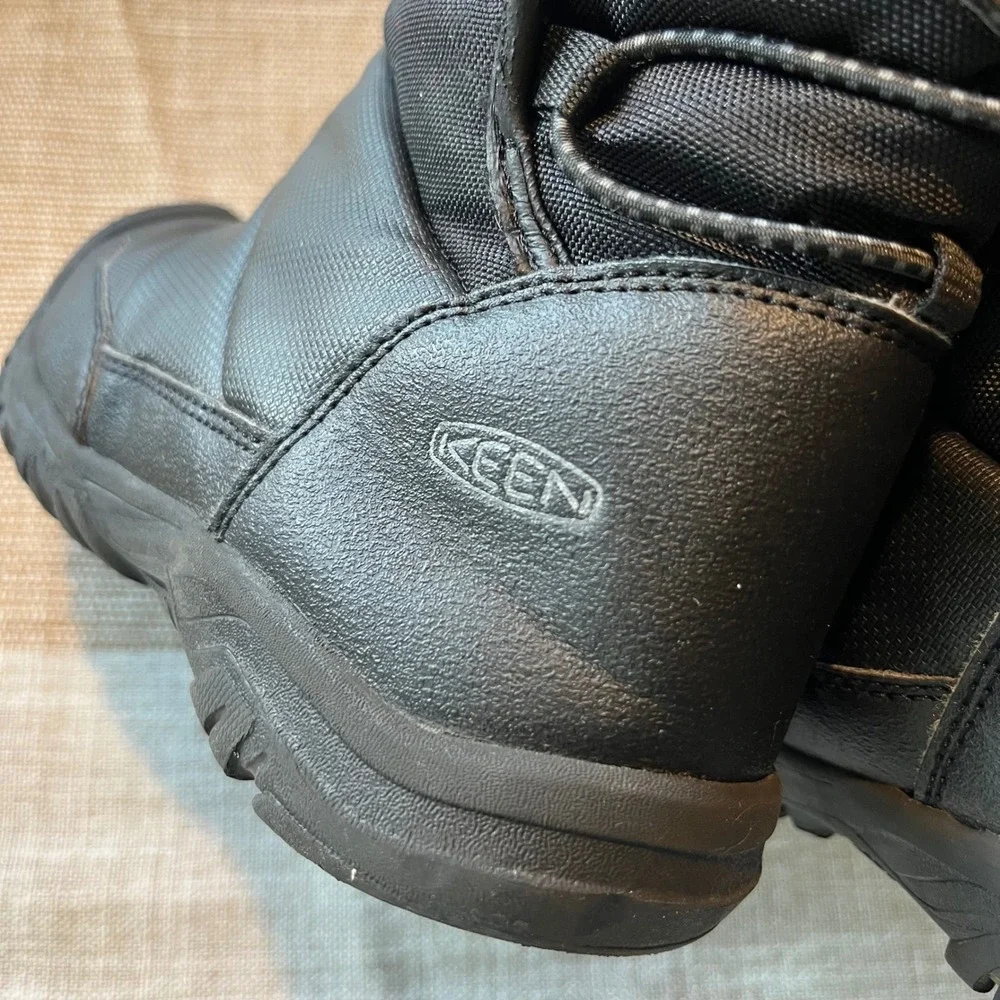 Keen Kootenay III Waterproof Winter Boots Black Insulated Kids Size 2 1027959
